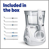 Waterpik Aquarius Water Flosser Professional For Teeth, Gums, Braces, Dental Care, Electric Power With 10 Settings, 7 Tips For Multiple Users And Needs, ADA Accepted, White WP-660