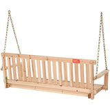 Jack Post Jennings Traditional 4-Foot Swing Seat with Chains in Unfinished hardwood