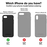 OtterBox SYMMETRY SERIES Case for iPhone SE (3rd and 2nd gen) and iPhone 8/7 - Retail Packaging - BOUQUET (BLAZER BLUE/BLAZER BLUE/BOUQUET GRAPHIC)