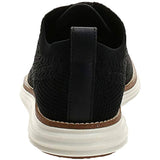 Cole Haan Men's Original Grand Knit Wing TIP II Sneaker, BLACK/IVORY, 8 M US