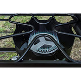 Camp Chef Explorer, Two Burner Stove, Two 30,000 BTU's cast-aluminum burners, Cooking Dimensions: 14 in. x 32 in
