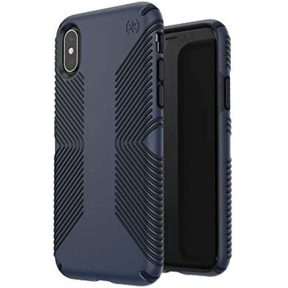 Speck Products Presidio Grip iPhone Xs/iPhone X Case, Eclipse Blue/Carbon Black