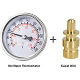 RAVEN R1517-NL in Line Thermometer with Sweat Well RAVEN # LFRAVWHTC