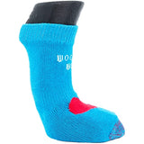 Woodrow Wear, Power Paws Advanced Dog Socks, Blue with a Red Heart, L, Fits 75-95 pounds