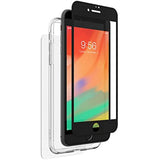 ZAGG InvisibleShield Glass+ 360 - Front + Back Screen Protection with Side Bumpers Made for Apple iPhone 8 Plus - Black (200101563)