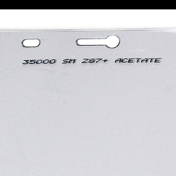 Sellstrom Face Shield Replacement Window for 390 Series Safety Face Shields, Uncoated Acetate, Clear Tint, 8