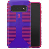 Speck Products CandyShell Grip Samsung Galaxy S10 Case, Ultraviolet Purple/Ruby Red