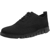 Cole Haan mens Zerogrand Stitchlite Oxford, Black Knit/Black, 11.5 US