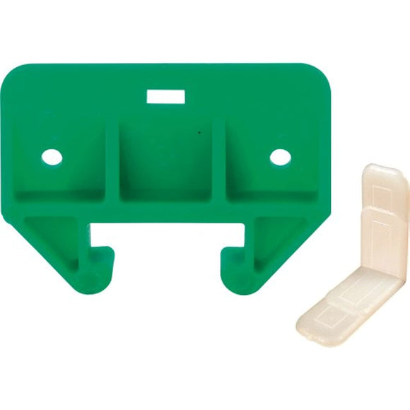 Slide-Co 22495 Drawer Track Guide and Glides, 1-1/8 inch, Plastic, Green , White