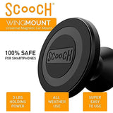 Scooch Magnetic Phone Mount for Car Compatible with Any Smartphone [Strong Magnets] Adjustable Magnetic Phone Holder for Car, Sticks to Dashboard or Windshield (2018 Model)