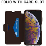 OTTERBOX Strada Series Case for iPhone Xs & iPhone X - Retail Packaging - Royal Blush (Winter Bloom/Cameo Rose)