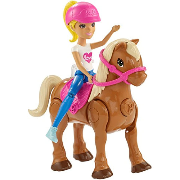 Barbie On The Go Caramel Pony and Doll