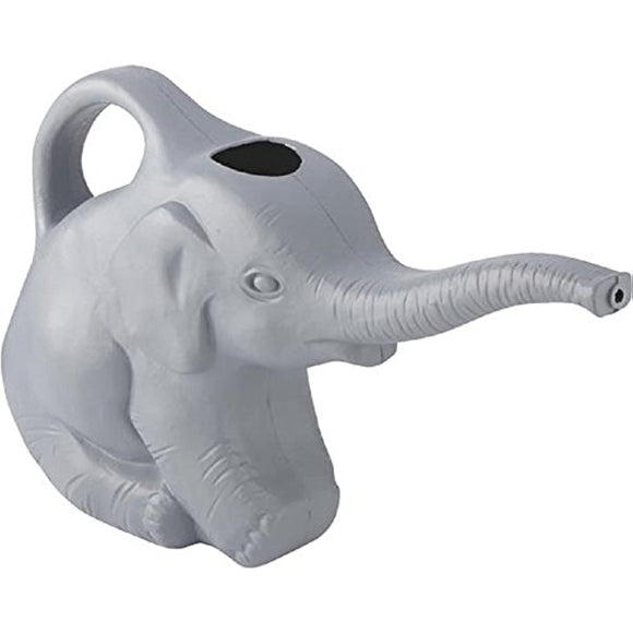 Union 63182 Elephant Watering Can, 2 Quarts, 0.5 Gallons, Gray, Novelty Indoor Watering Can
