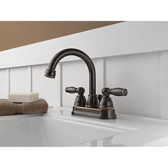 Peerless P299685LF-OB Apex Two Handle Bathroom Faucet, Oil Bronze