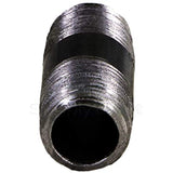 Everflow Supplies NPBL1215 1-1/2" Long Black Steel Nipple Pipe Fitting with 1/2" Nominal Size Diameter