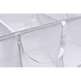 Popup Laundry Basket, Three Compartments - Durable Mesh Material, Folds for Storage, Easy Carry Handles. Folding Pop-Up Laundry Basket Bins are Great for College Dorm Laundry Room or Travel. (White)