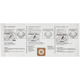 Craftsman 38750 Fine Dust Wet Dry Vac Dust Collection Bags for 16 and 20 Gallon Shop Vacuums, 2-Pack (9-38750)