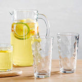 Attractive Set of 10 Drinking Glasses, Clear Heavy Base Tall Bar Beer Glasses,