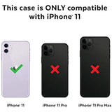 Speck CandyShell Grip iPhone 11 Case, Wisteria Purple/Mykonos Blue