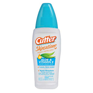 Cutter Skinsations Insect Repellent Pump Spray, 6-Ounce