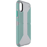 Speck Products Presidio Grip iPhone XS/iPhone X Case Dolphin Grey/Aloe Green