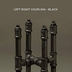 Supply Giant CNMS0056 3/4"" Black Malleable Iron Straight Left/Right Coupling"