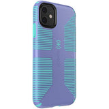 Speck CandyShell Grip iPhone 11 Case, Wisteria Purple/Mykonos Blue