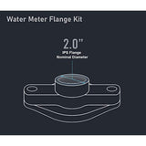 Midline Valve XNGU200L-OM Water Meter Hardware Kit Includes 2 Flanges, 2 Gaskets, 4 Nuts, 4 Bolts 2 in. FIP Connection Bronze