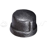 Supply Giant CNDQ0012 1/2" Black Malleable Iron Pipe Cap for 150 lb Applications with Female Thread