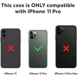 Speck Products Compatible Phone Case for Apple iPhone 11 Pro, Presidio Sport Case, Heartrate Red/Sidewalk Grey/Black