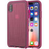 tech21 - Phone Case Compatible with Apple iPhone X - Evo Wave - Burgundy