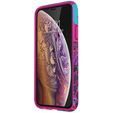 Speck Products Presidio Inked iPhone Xs/iPhone X Case, Hyperbloom/Lipstick Pink