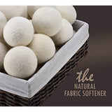 Wool Dryer Balls - Natural Fabric Softener, Reusable, Reduces Clothing Wrinkles and Saves Drying Time. The Large Dryer Ball is a Better Alternative to Plastic Balls and Liquid Softener. (Pack of 4)