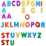 EduKid Toys ABC Magnets - 109 Magnetic Alphabet Letters & Numbers with Take Along Bucket