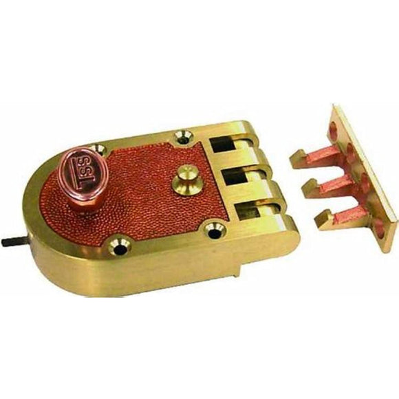 TSS (Segal Like) Jimmy Proof Automatic Deadlocking Slam Lock Single Cylinder Lock Set, Bronze (US10)