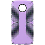 Speck Products Moto Z4 Next Gen Case, Presidio Grip, Jelly Purple/Charcoal Grey