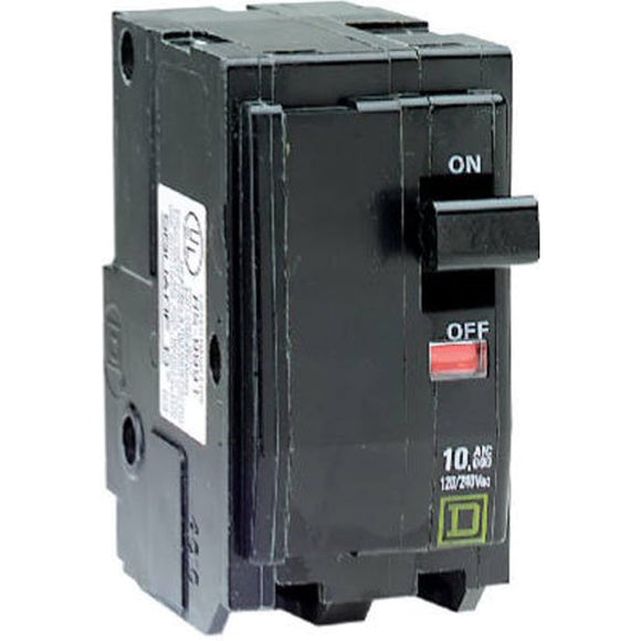 View-Pak Div. Of Tes Square D QO230 Dual Pole 120/240-Volt AC Circuit Breaker, black