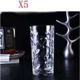 Crystal Highball Glasses [Set of 6] Drinking Glasses for Water, Juice, Beer,