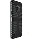 Speck Products Compatible Phone Case for Samsung Galaxy S9, Candyshell Grip Case, Black/Slate Grey