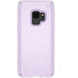 Speck Presidio Clear + Glitter Samsung Galaxy S9 Case, Geode Purple with Gold Glitter/Geode Purple (109511-7062)