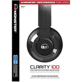 Monster Clarity HD 100 Around-Ear Wired Headphones, Black (137099-00)