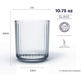 Tacoma 16-Piece Assorted Glass Tumbler Set