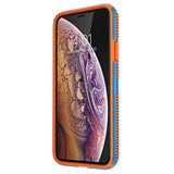 Speck Products iPhone Xs/iPhone X Case, CandyShell Grip, Skydive Blue/Pumpkin Orange