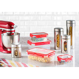 Quality 4pc Stainless Steel Canister Set for Kitchen Counter with Glass Window & Airtight Lids, Food Storage Containers, Pantry Storage & Organization Set for Coffee, Flour, Pasta, Rice, Spices, Herbs