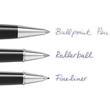 Montblanc Ballpoint Pen Refills Small Mystery Black 116193 – Refill Cartridges for Meisterstück Hommage à W.A. Mozart and Augmented Paper Ball Pens – 3 x Black Ballpoint Refills