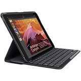 Logitech iPad Slim Folio: Case with Wireless Keyboard with Bluetooth (Black) - iPad 5th generation (2018 release)
