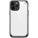 Speck Products Presidio2 Armor Cloud iPhone 12 Pro Max Case, Clear/Black/White Hot/Black/Black (138497-9254)