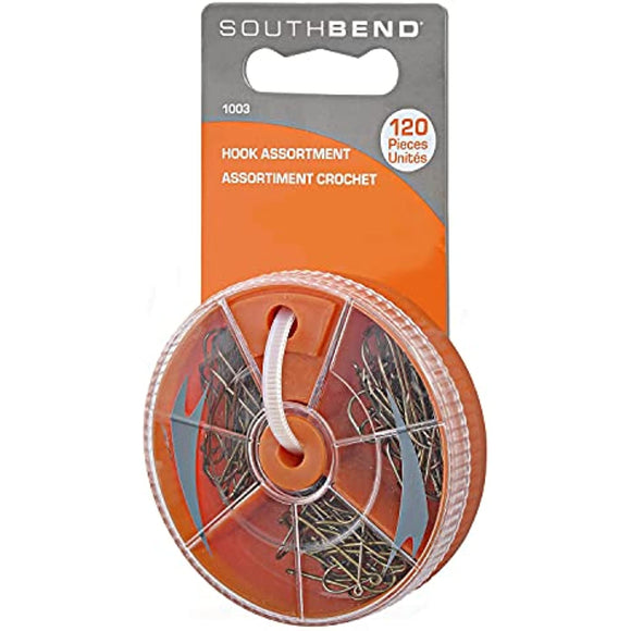 South Bend Hook Assortment | 120 Pieces Fishing Accessories