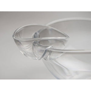 6-Piece Acrylic Serving Set Chip & Dip Salad Fruit Bowl Serving Tray Party Pack
