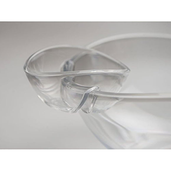 6-Piece Acrylic Serving Set Chip & Dip Salad Fruit Bowl Serving Tray Party Pack